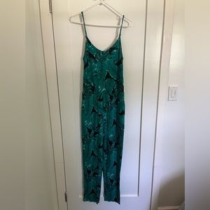 Venus green print jumpsuit